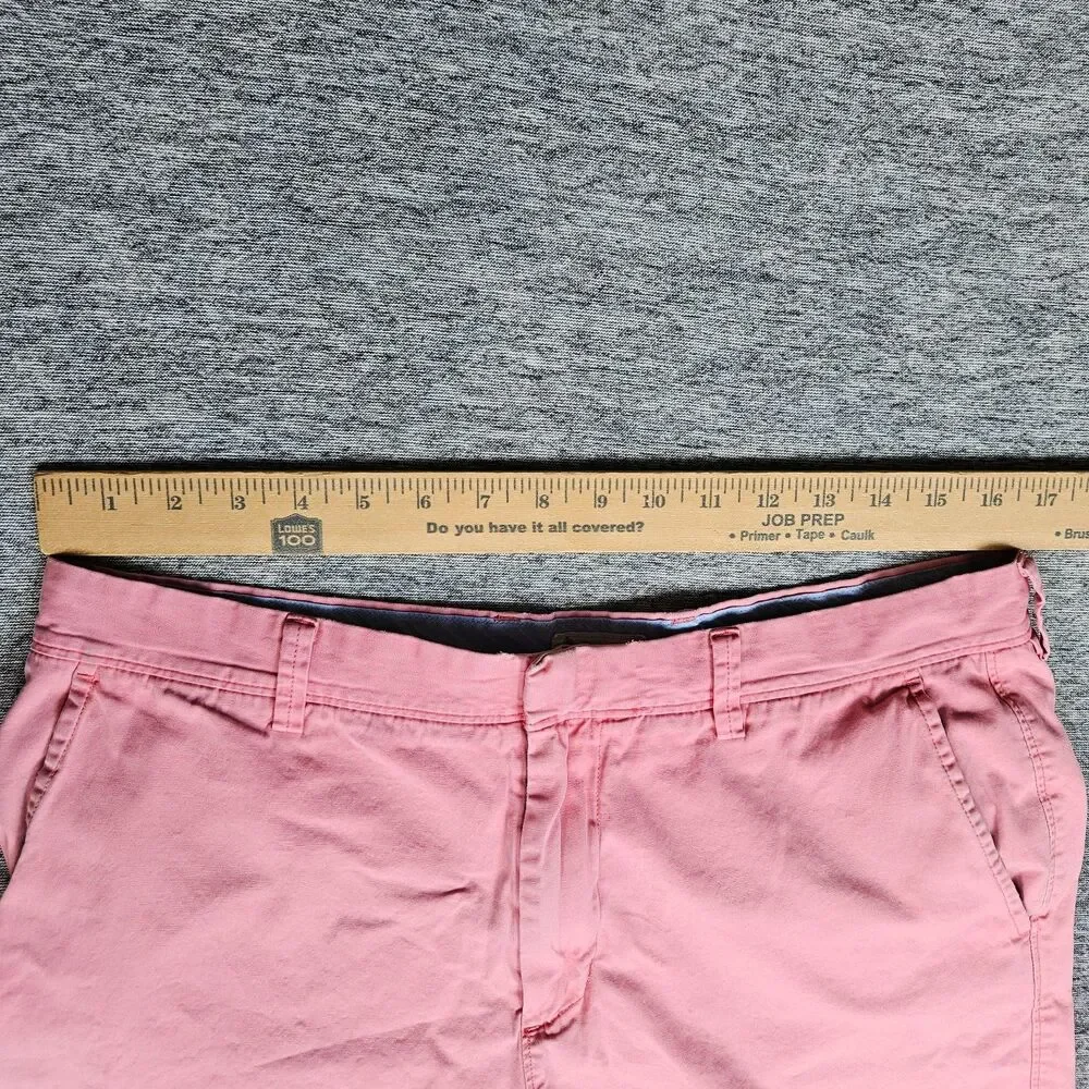 J Crew Chino Shorts Men's 34 Salmon Pink Cotton Casual Preppy Summer 10
